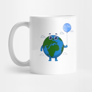 Earth And Moon Mug